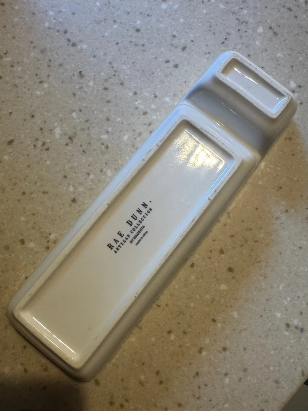 Rae Dunn White Ceramic 'KEEP' Divided Jewelry Tray